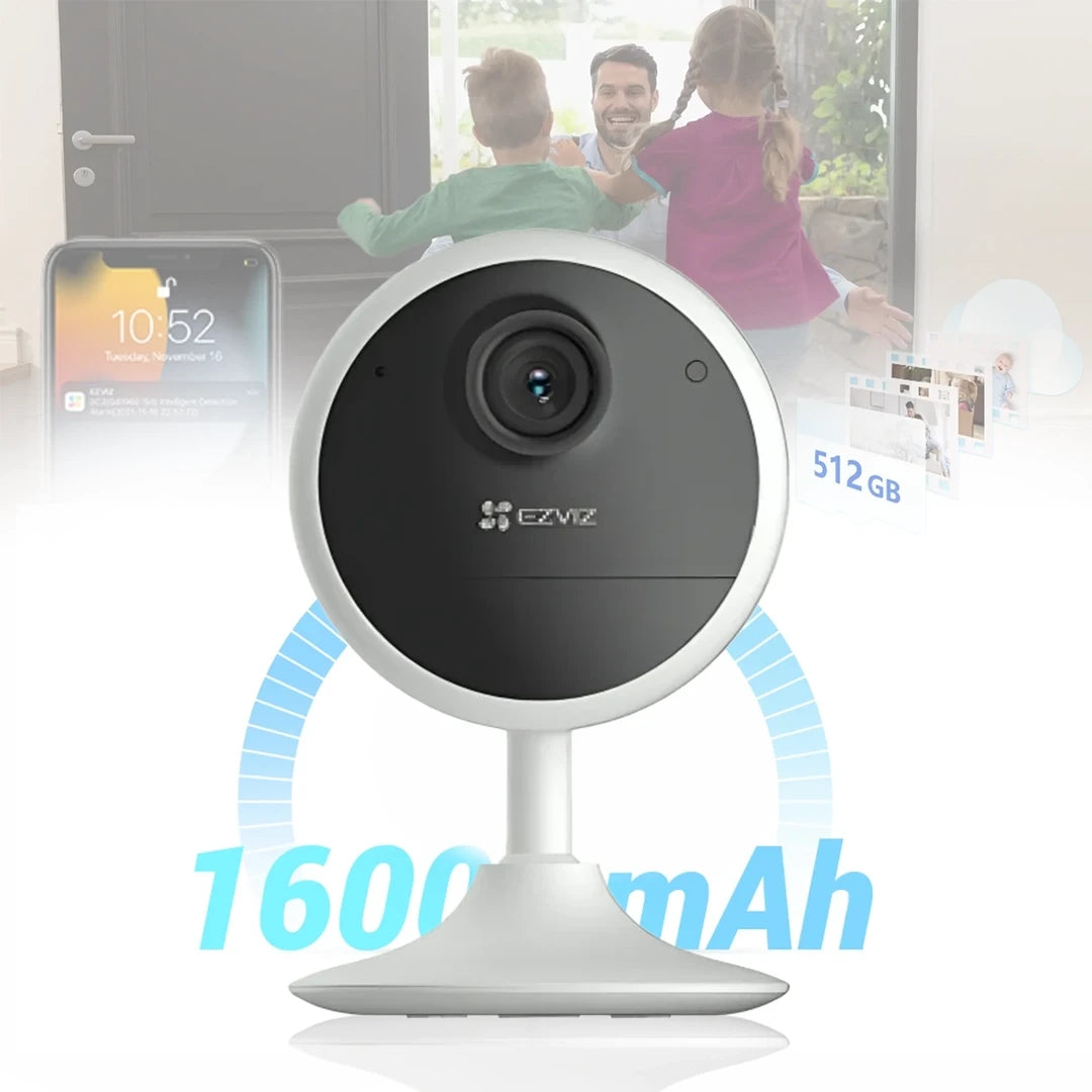 EZVIZ CS-CB1 2MP (FHD) Smart Battery-Powered Smart Security Camera with Night Vision
