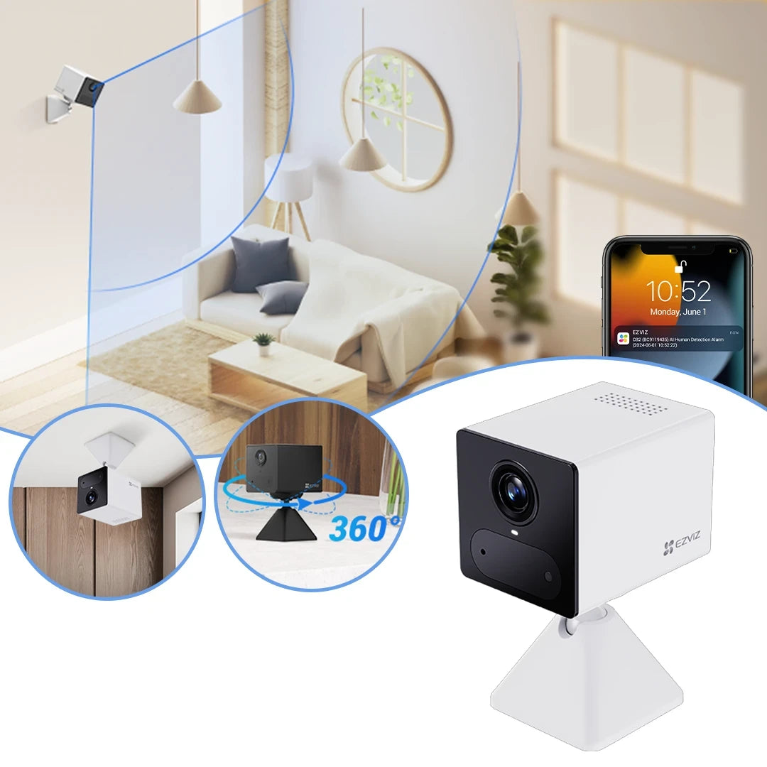 EZVIZ CB2-4G 4MP (2K) Home Security Camera with Magnetic Base