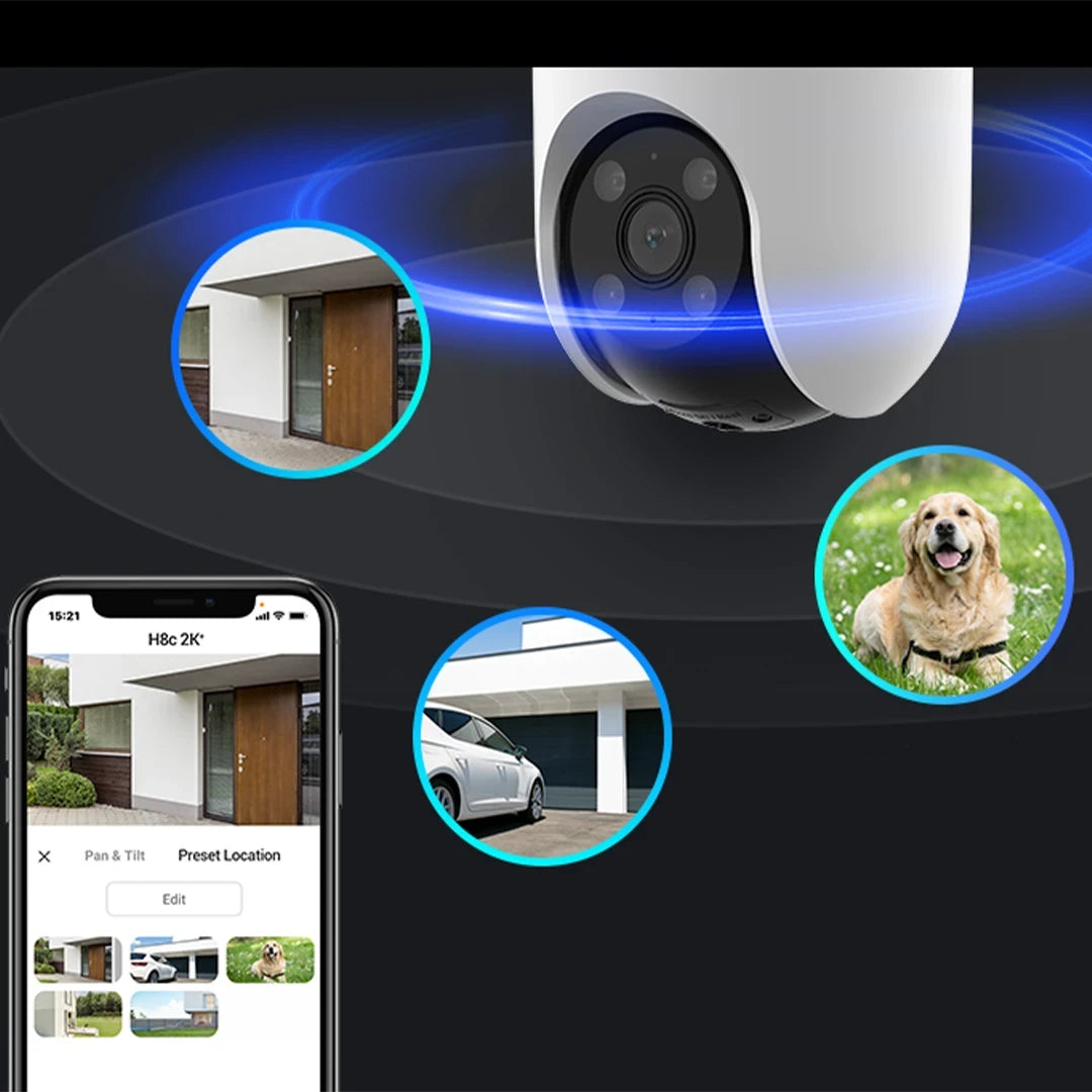 EZVIZ CS-H8C 4MP (2K) Smart Security Camera with Night Vision