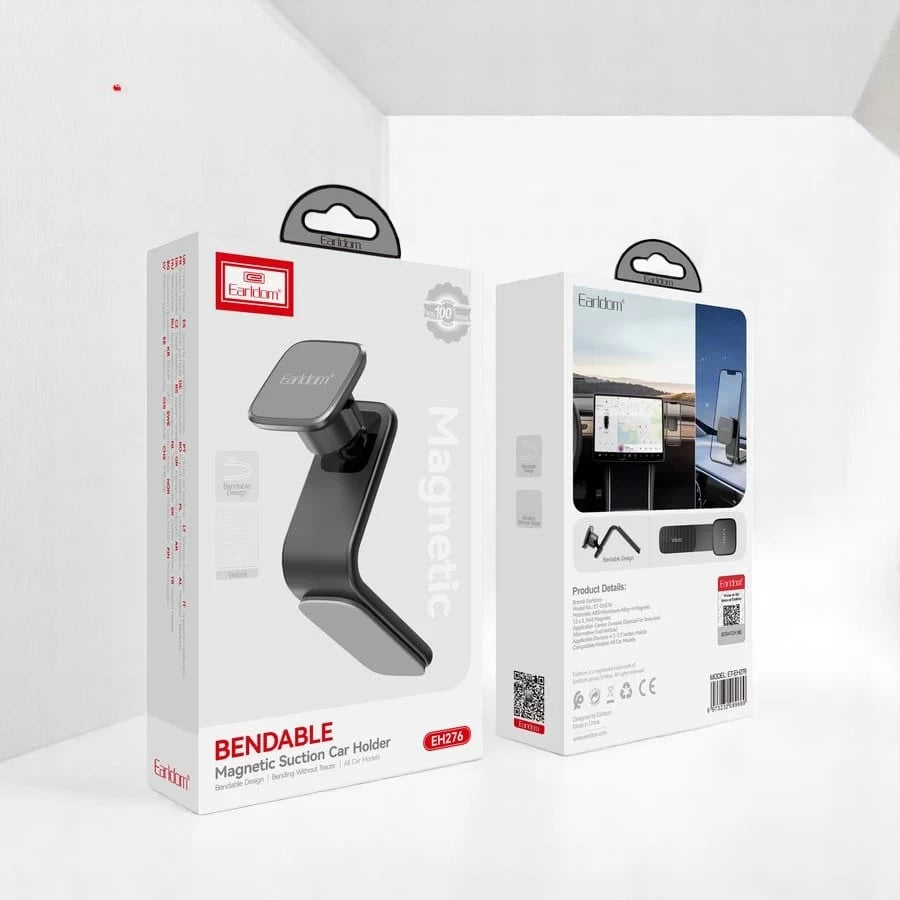 Earldom EH276 Magnetic Car Phone Holder | Dashboard Mount with Flexible Bendable Base