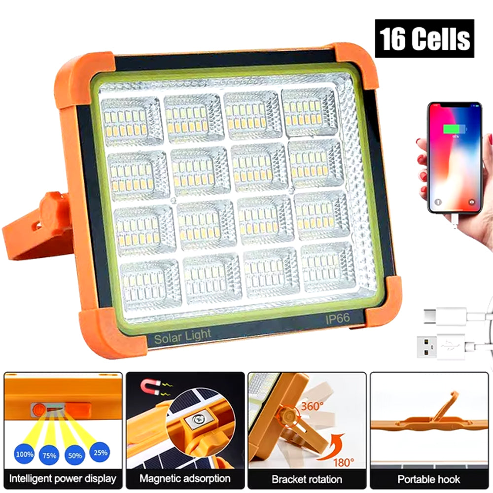 336  LED كشاف يعمل بالطاقة الشمسية