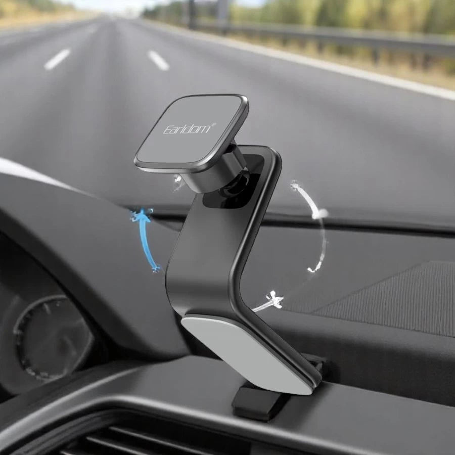 Earldom EH276 Magnetic Car Phone Holder | Dashboard Mount with Flexible Bendable Base