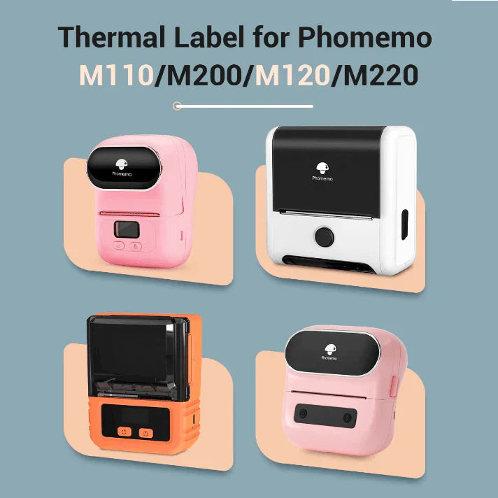 Phomemo Printer Labels 40x30mm/230Pcs Square/Blue