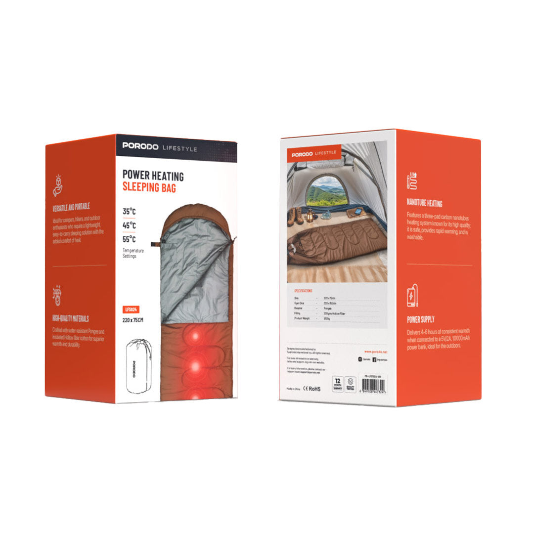 Porodo Lifestyle Power Heating Sleeping Bag