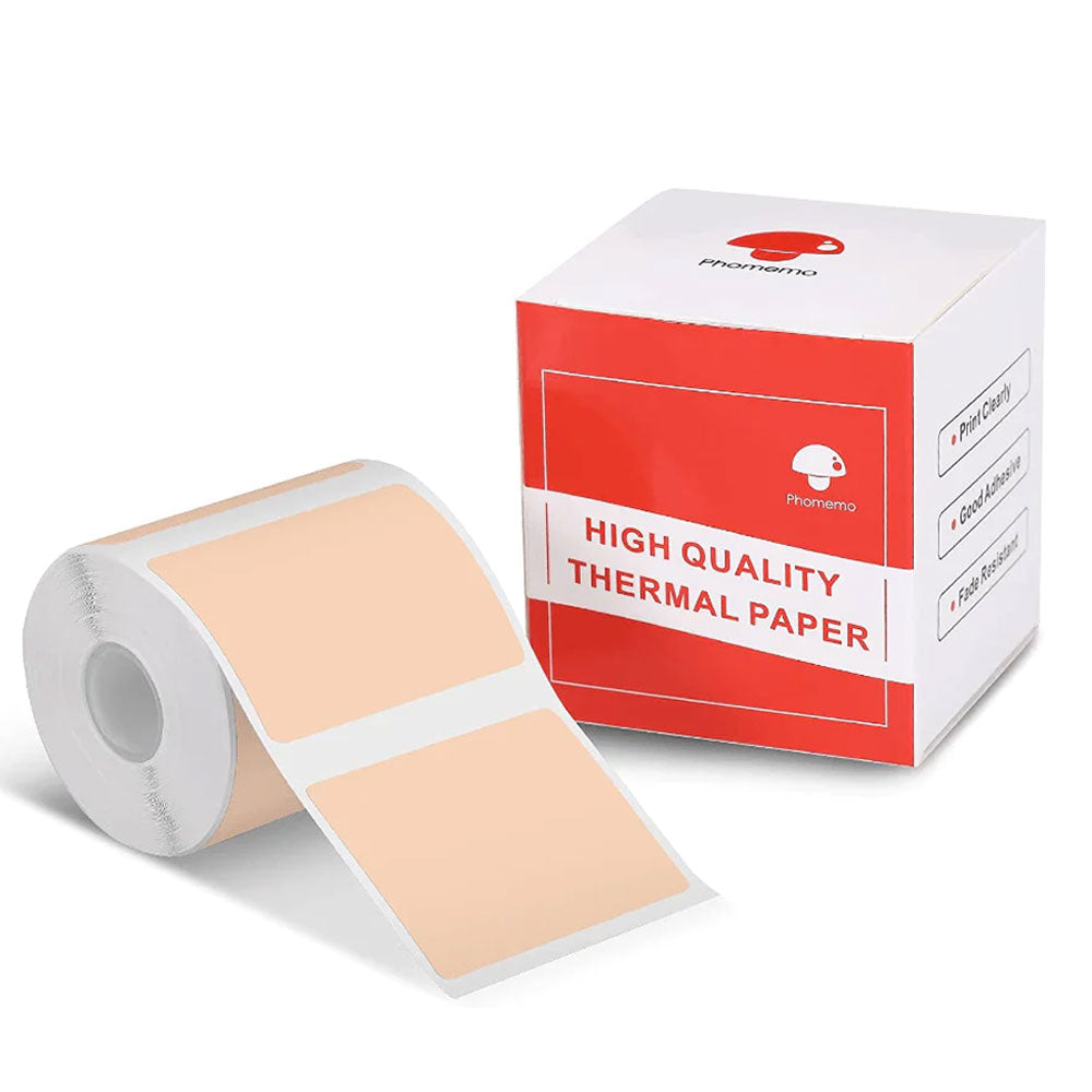Phomemo Printer Labels 40x30mm/230Pcs Square/Kaki