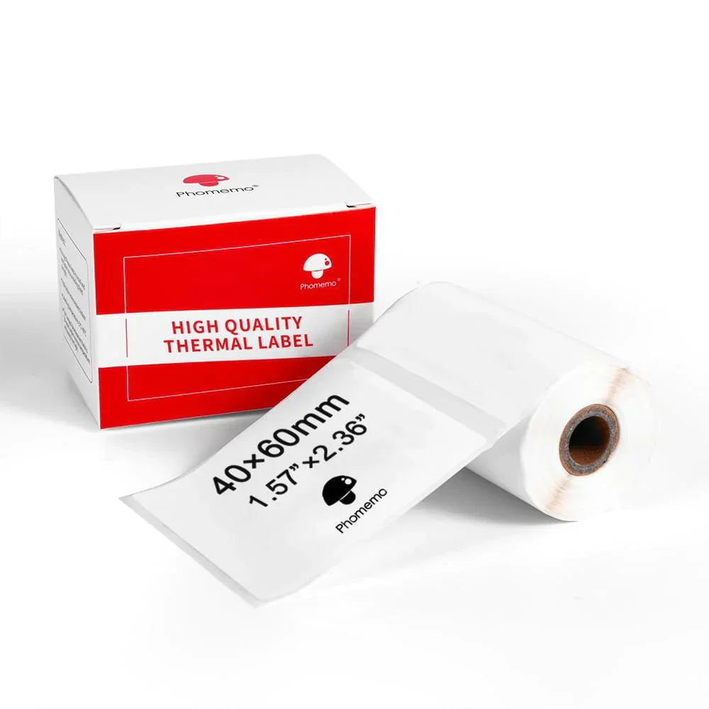 Phomemo Printer Labels 40x60mm/130Pcs/White