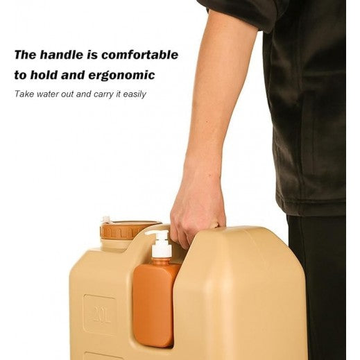 20-litres Water Jar with a Tap and Soap Box Suitable