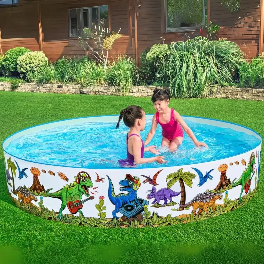 (183*38 )ديناصور يملأ حوض السباحة الممتع
