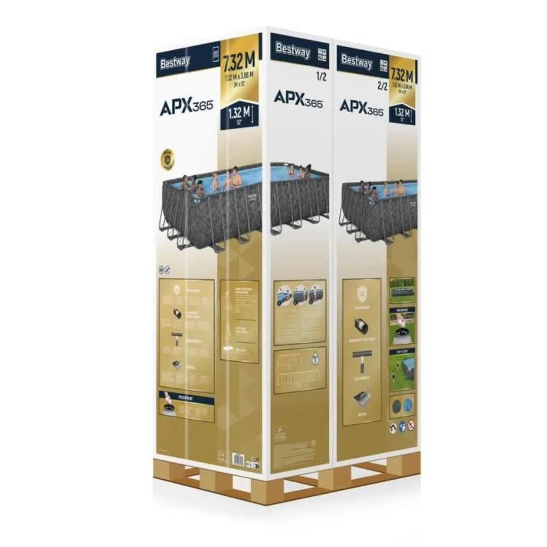 المستطيل بإطار معدني APX 365 مسبح بيست واي
