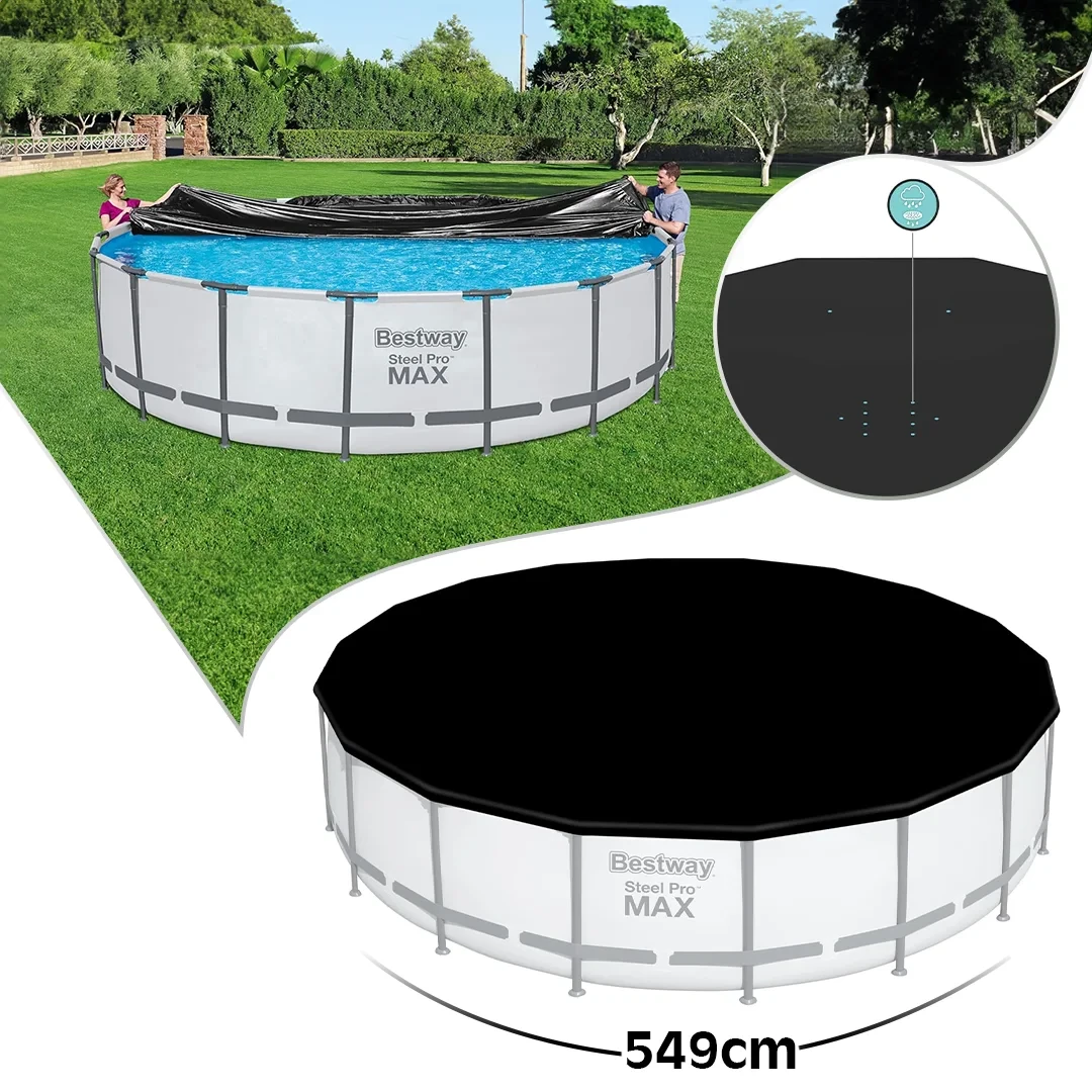 (549cm) Flowclearغطاء أحواض السباحة الدائرية من