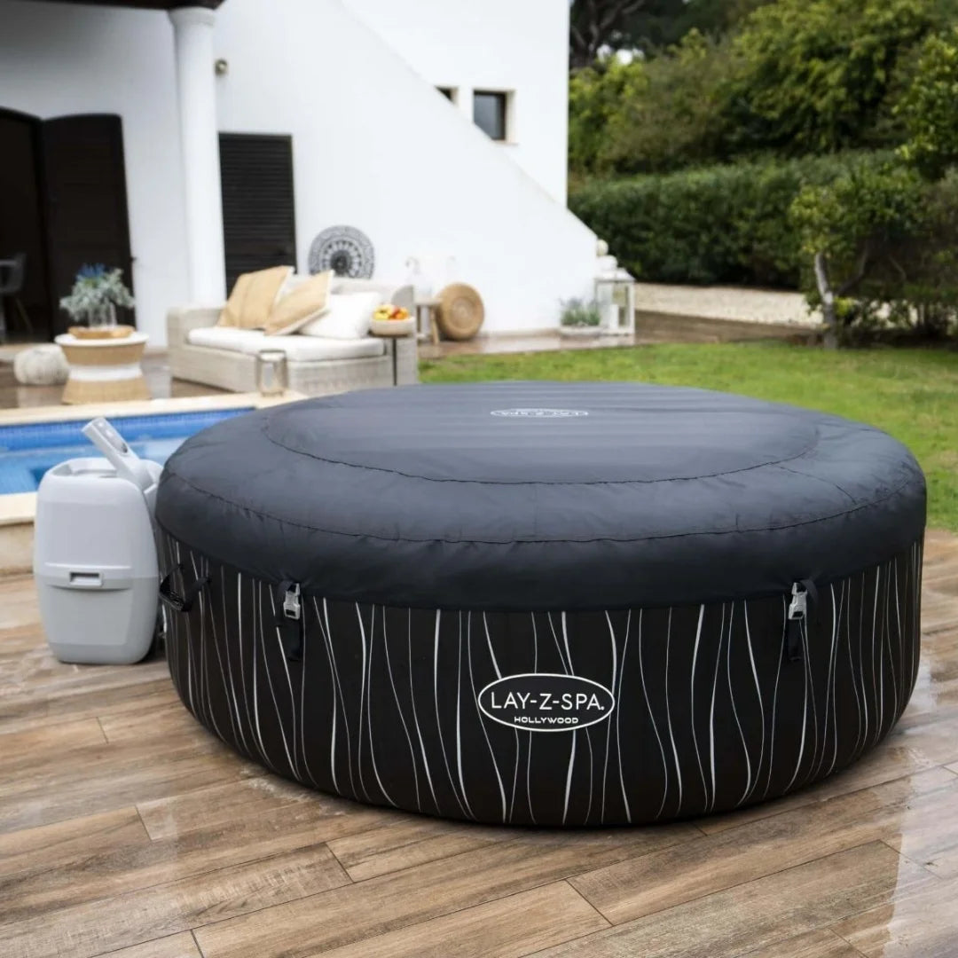 Bestway Lay-Z-Spa Inflatable Jacuzzi with Air Massage System (196 x 66cm) - Hollywood