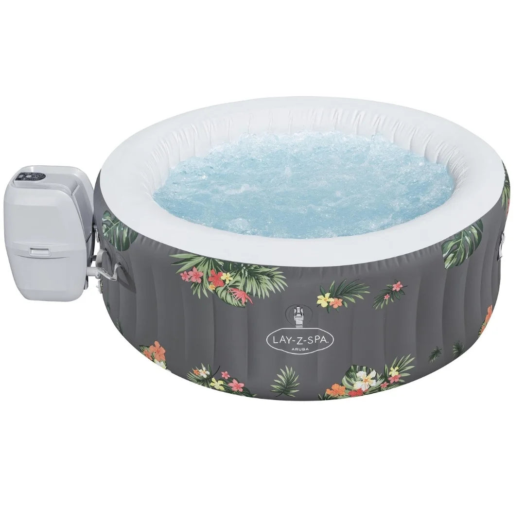 Bestway Lay-Z Spa Inflatable Jacuzzi with Air Massage System (170 x 66 cm) - Aruba
