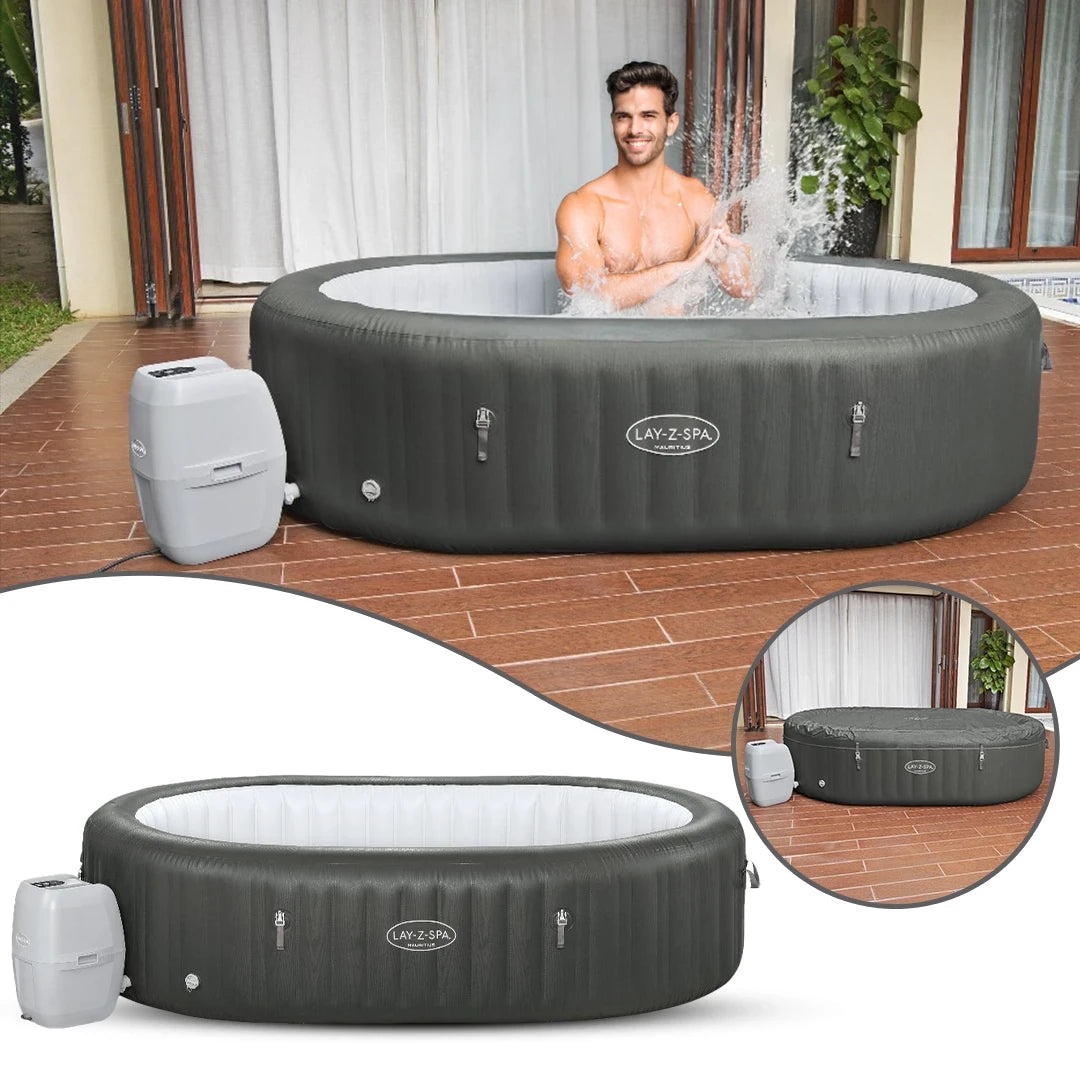 Bestway Lay-Z Spa Inflatable Jacuzzi with Air Massage System (180 x 71 cm) - Mauritius