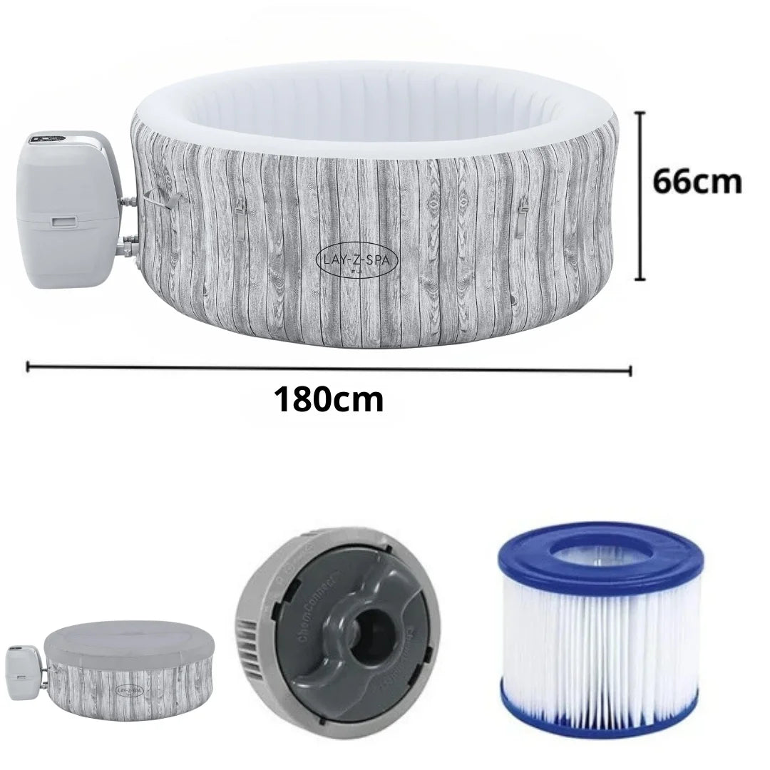Bestway Lay-Z Spa Inflatable Jacuzzi with Air Massage System (180 x 66 cm) - Fiji
