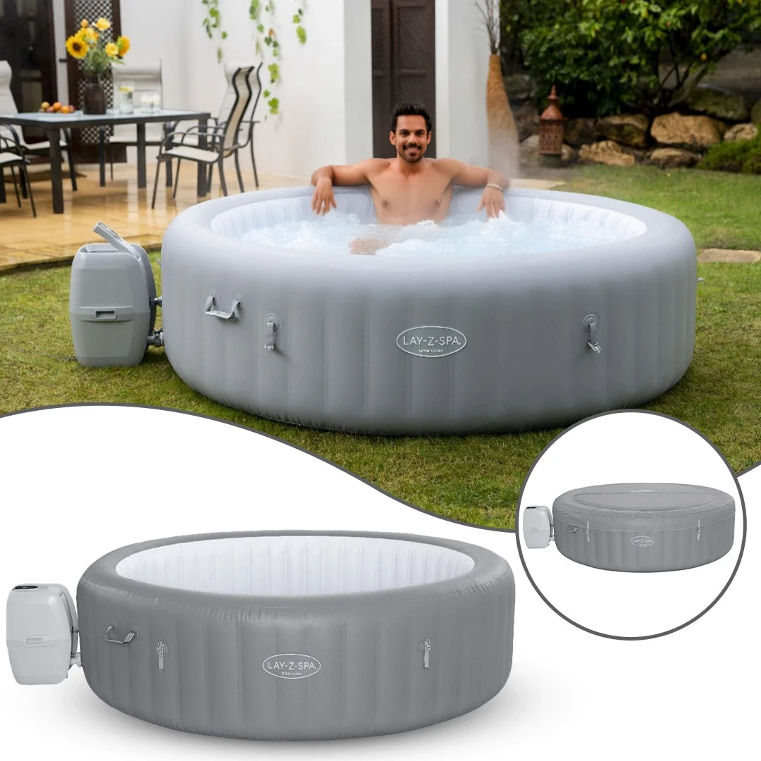 Bestway Lay-Z-Spa Inflatable Jacuzzi with Air Massage System (236 x 71cm) - Grenada