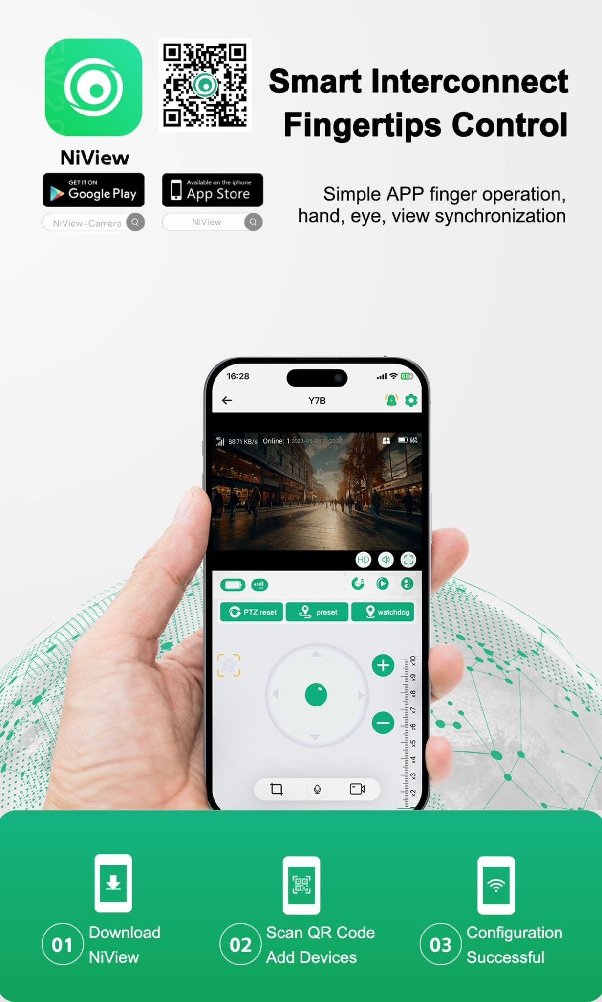 كاميرا مراقبة تعمل بالطاقة الشمسية 4G LTE /WIFI ثلاثية العدسات 4K 4MP تقريب 10x لاسلكي PTZ 2024
