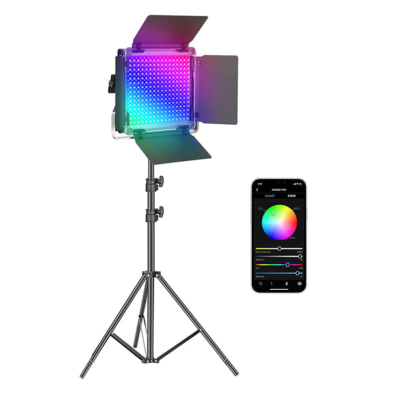 إضاءة فيديو RGB LED 660PRO بقدرة 50 واط – طقم تصوير استوديو