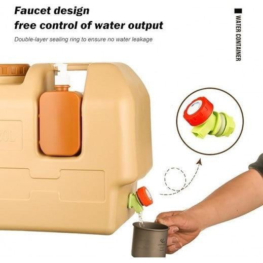 20-litres Water Jar with a Tap and Soap Box Suitable