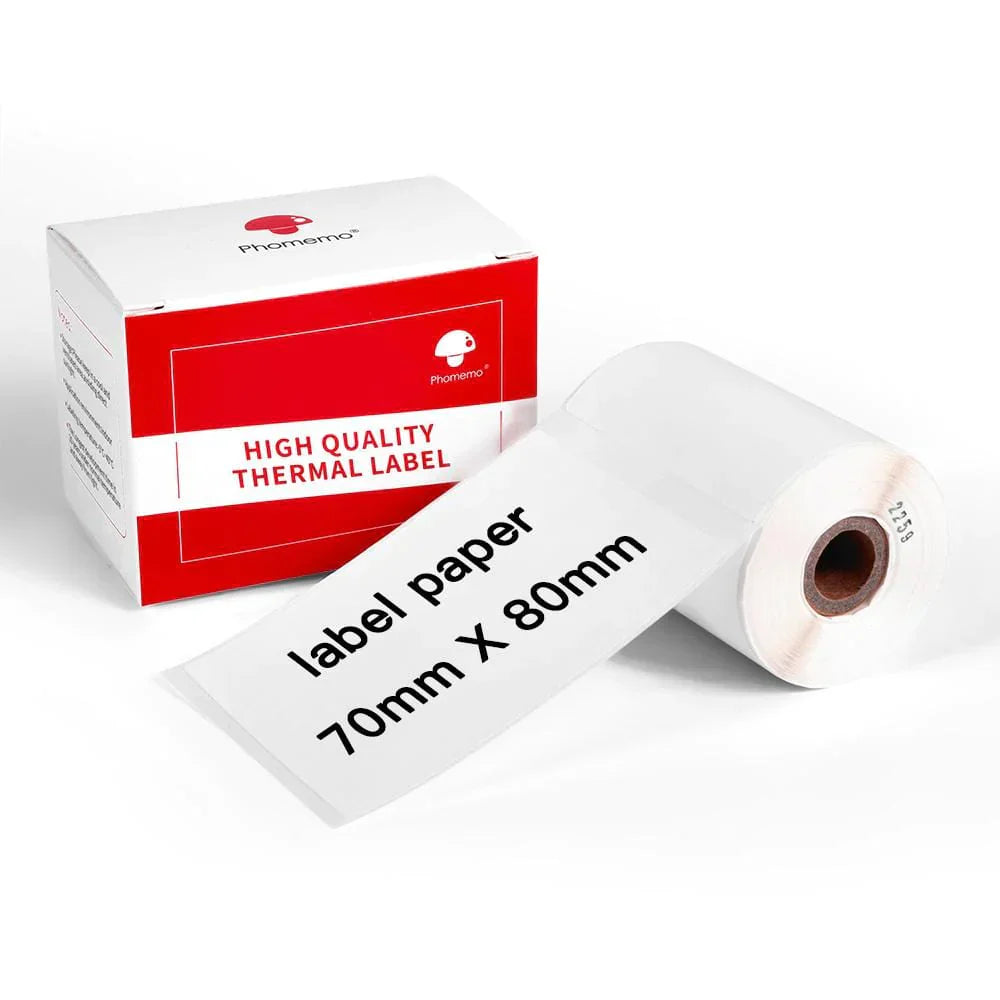 Phomemo Printer Labels 70x80mm-100Pcs/White