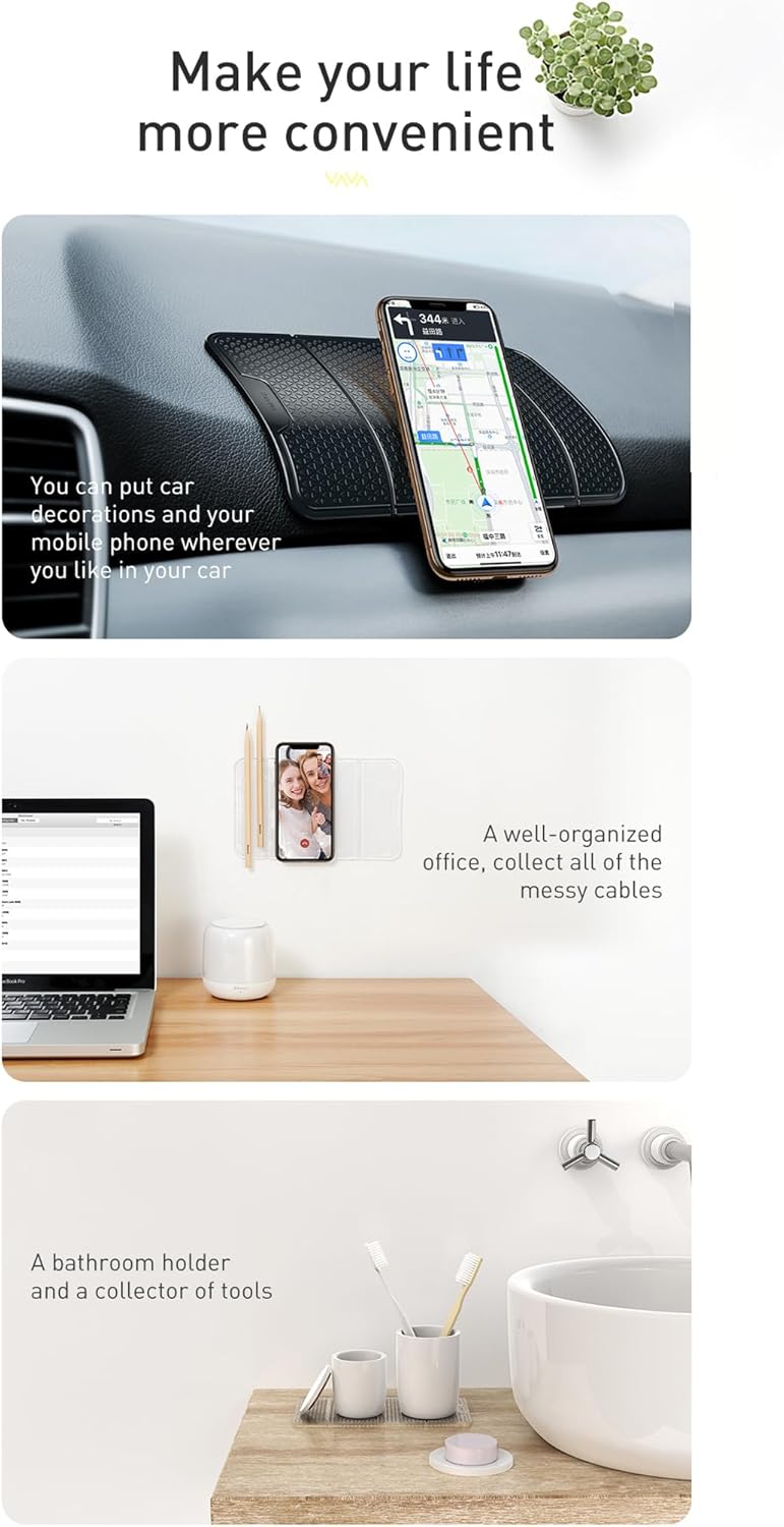 Baseus CAR Mount Holder Folding Bracket Antiskid Pad