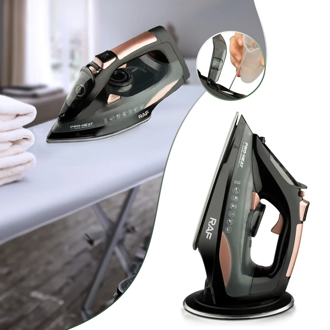 مكواة ملابس كهربائية لاسلكية RAF بقوة 2400 واط R.1388