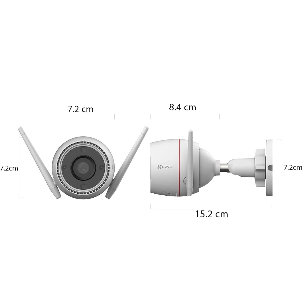 EZVIZ CS-H3C 3MP (2K) Smart Security Camera with Night Vision