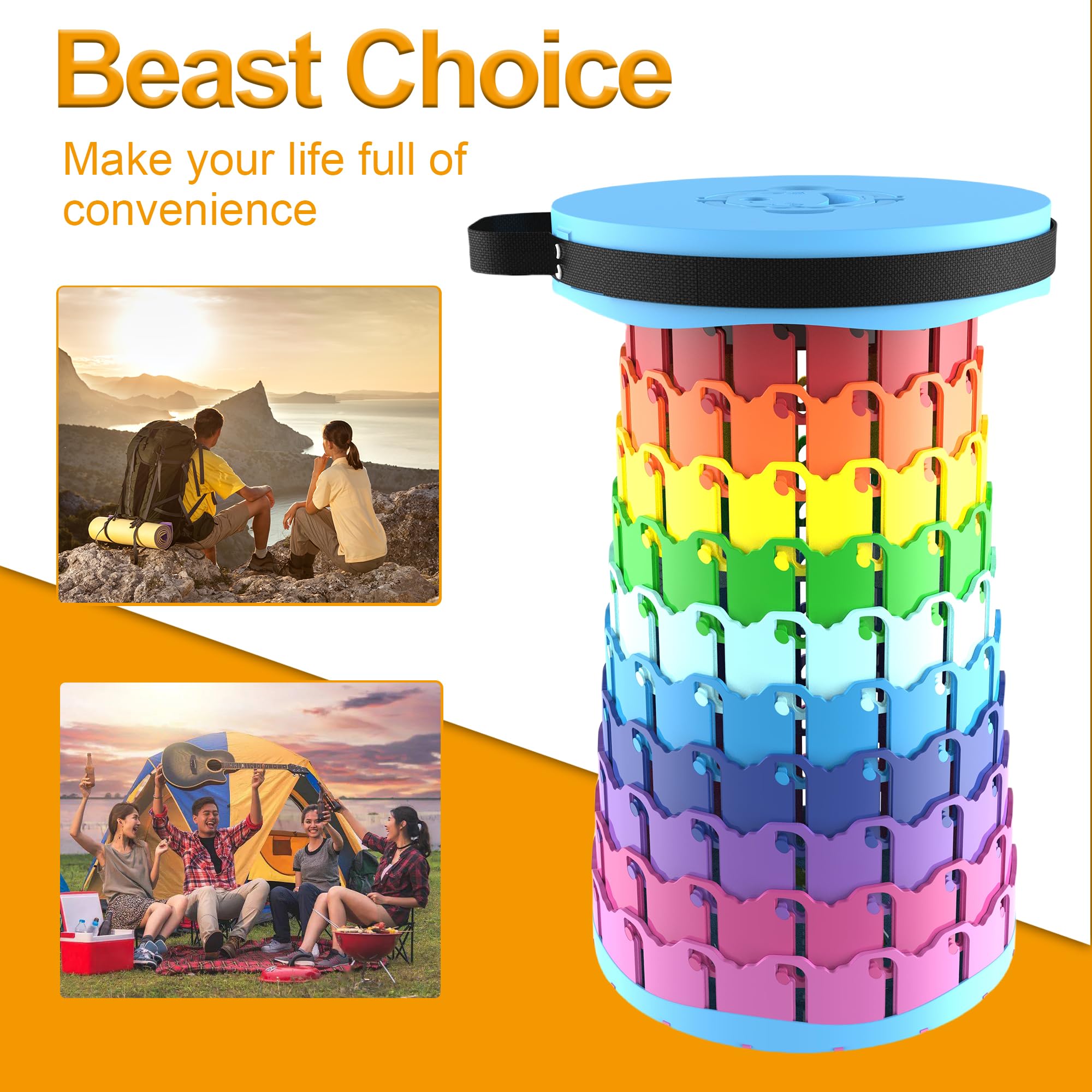 Foldable Telescopic Stool