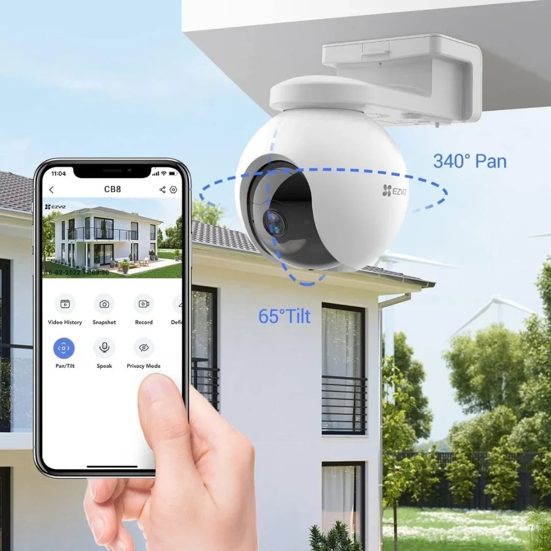EZVIZ CS-EB8-4G 4MP (2K) Smart Security Camera with 4G Connection and Night Vision