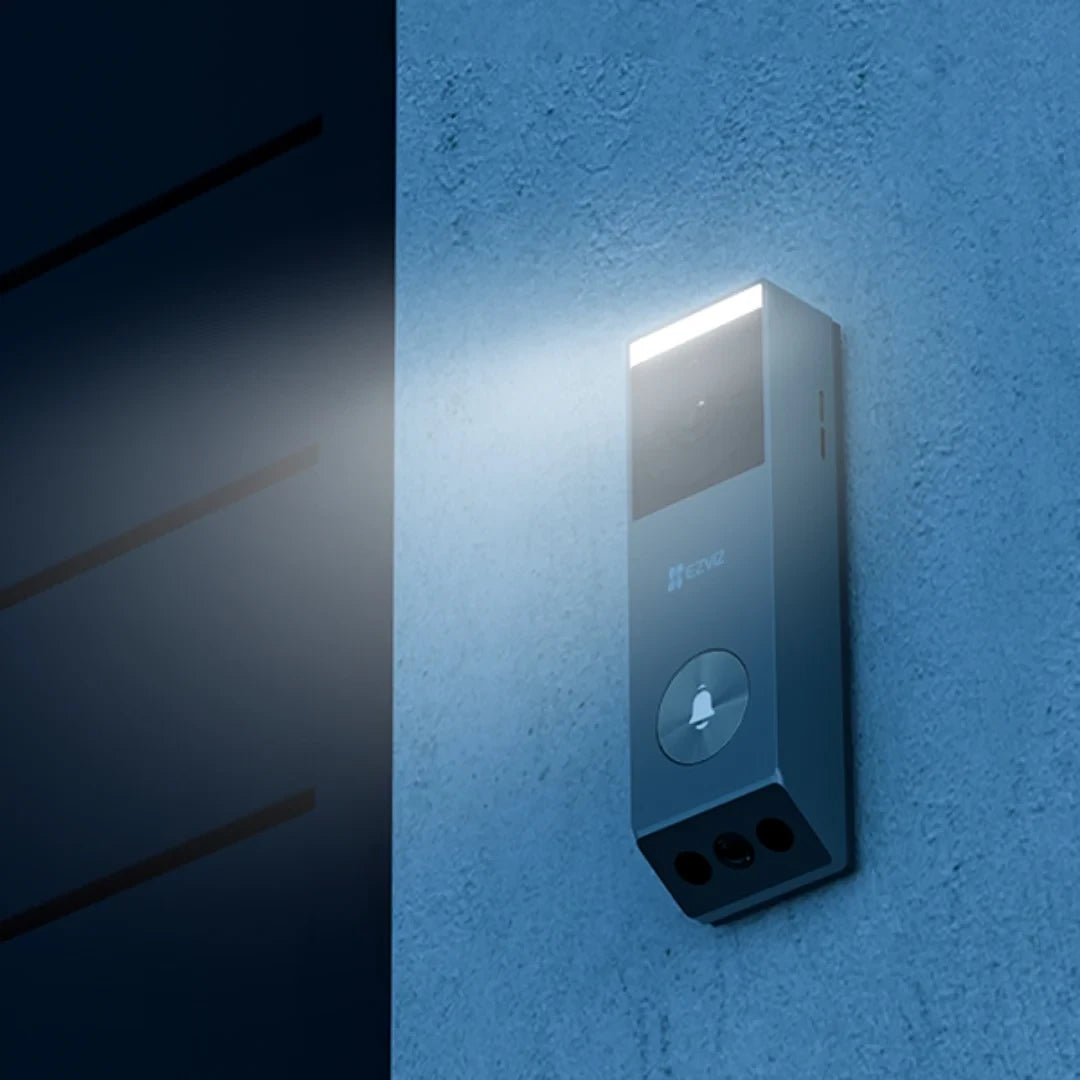 EZVIZ CS-EP3 4MP (2K) Dual Lens Smart Doorbell Camera Rechargeable with Solar Panel