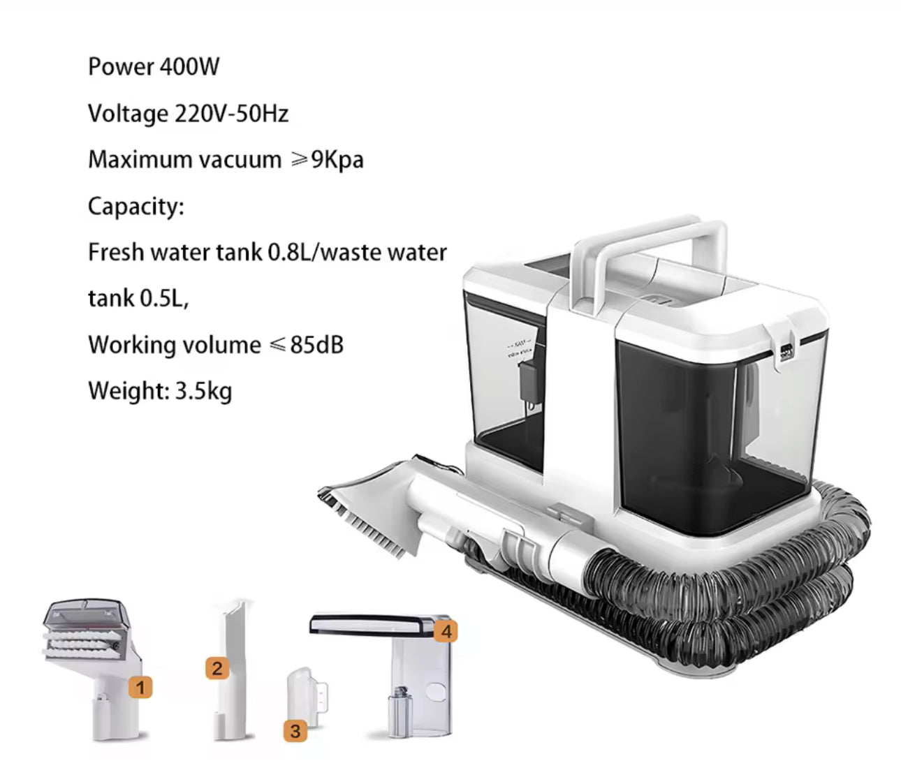 مكنسة كهربائية منزلية متعددة الاستخدامات لتنظيف السجاد والستائر والأقمشة والأريكة