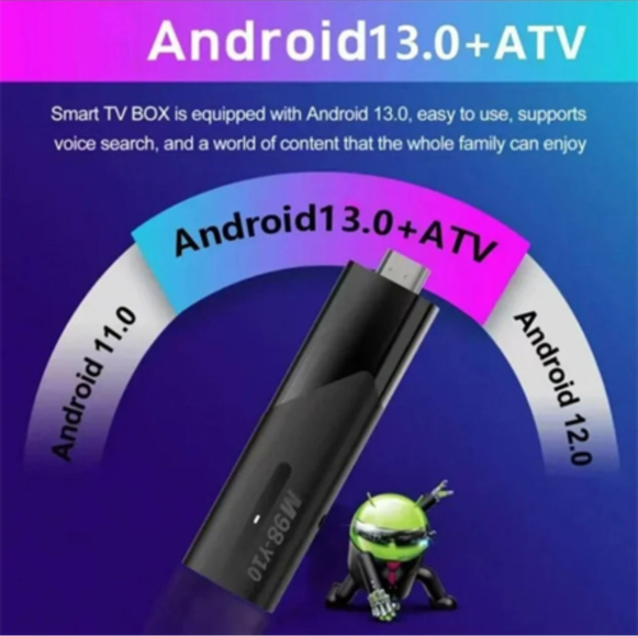 جهاز عرض تلفاز ذكي M98 Y10 يعمل بنظام Android 13