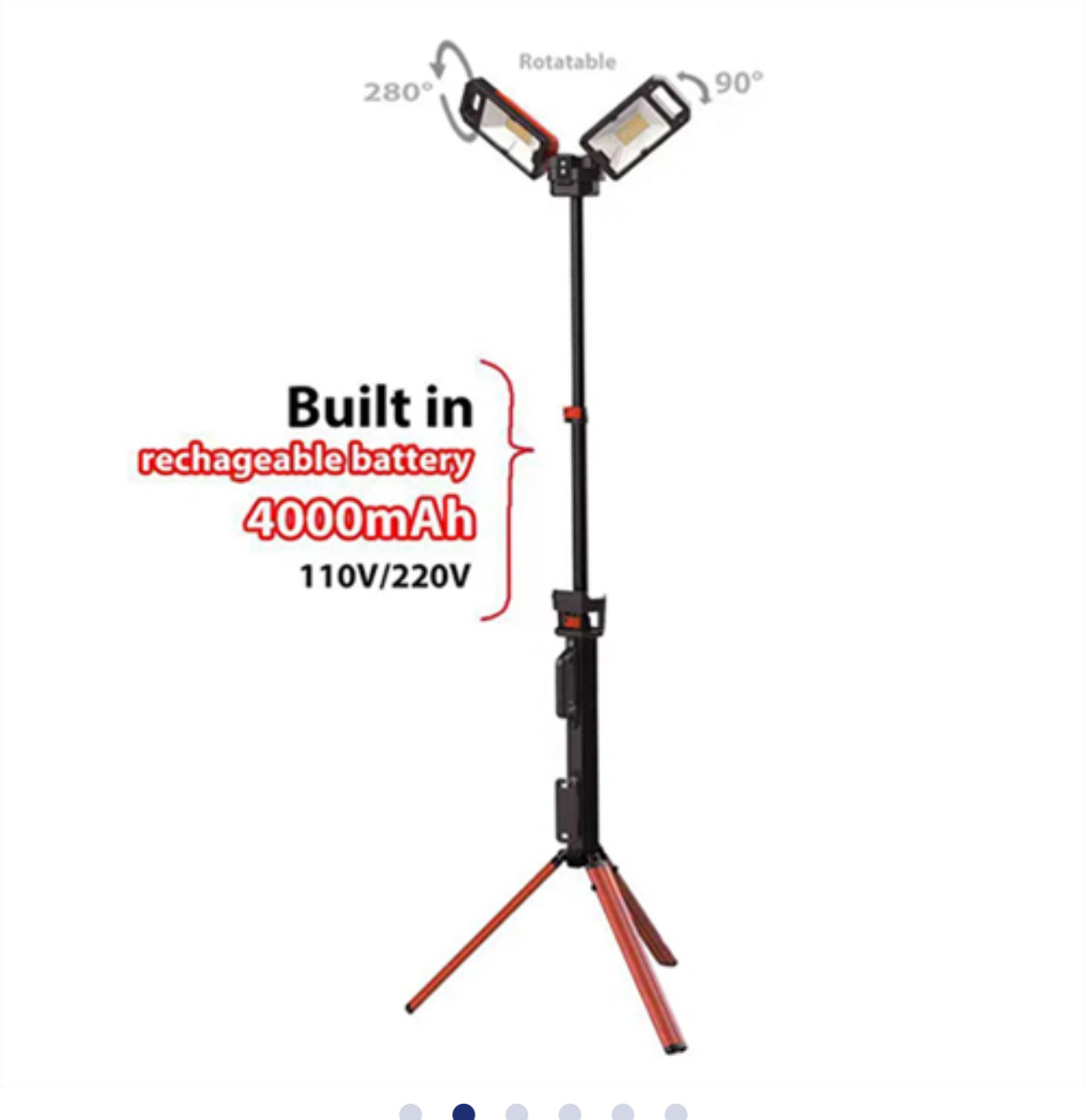 لمبة سنارة 2 شريحة مع استاند مع بطارية شحن VIP11PRO