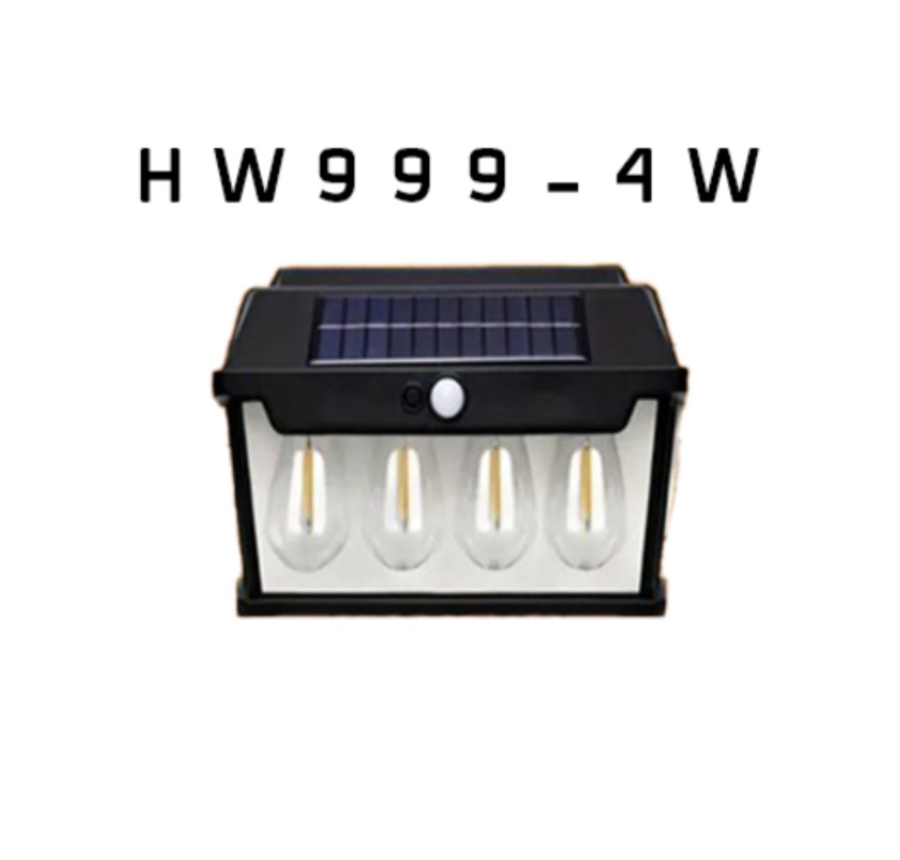 ‎مصباح الحديقة والممرات الدافئ على شكل لمبة يعمل بالطاقة الشمسية (HW 999-4W)