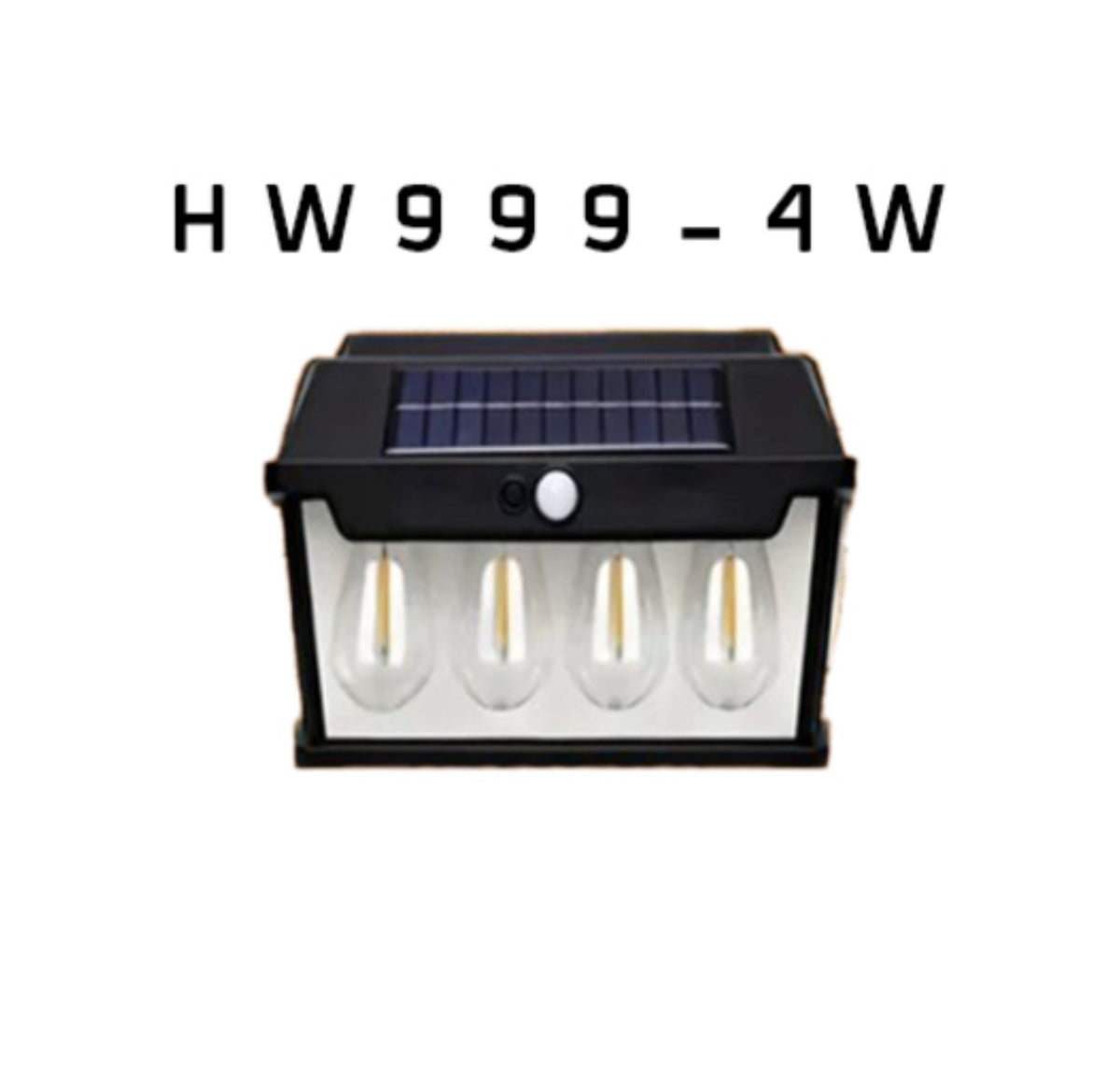‎مصباح الحديقة والممرات الدافئ على شكل لمبة يعمل بالطاقة الشمسية (HW 999-4W)