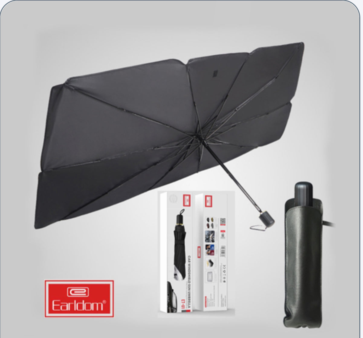 مظلة شمسية للسيارة قابلة للطي لحماية السيارة من أشعة الشمس