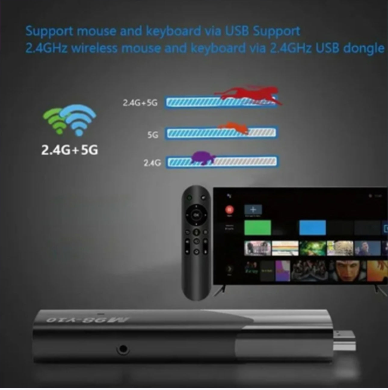 جهاز عرض تلفاز ذكي M98 Y10 يعمل بنظام Android 13