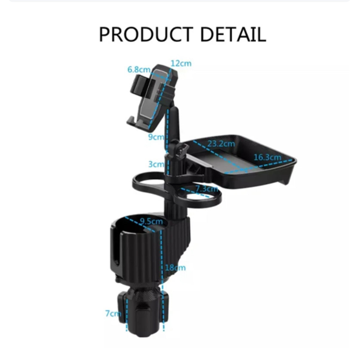 5in1 multifunctional car cup stand  CUP-A06