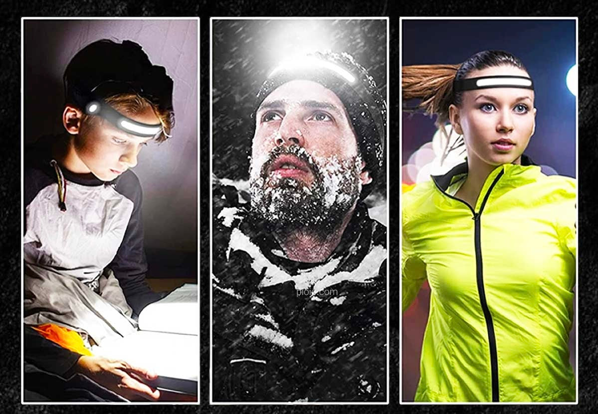 مصباح رأس LED قابل لإعادة الشحن بخمسة أوضاع قابل لإعادة الشحن ومقاوم للماء