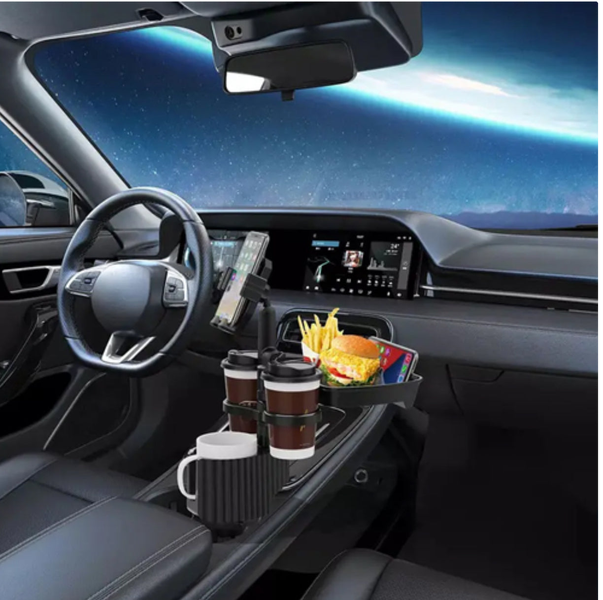5in1 multifunctional car cup stand  CUP-A06
