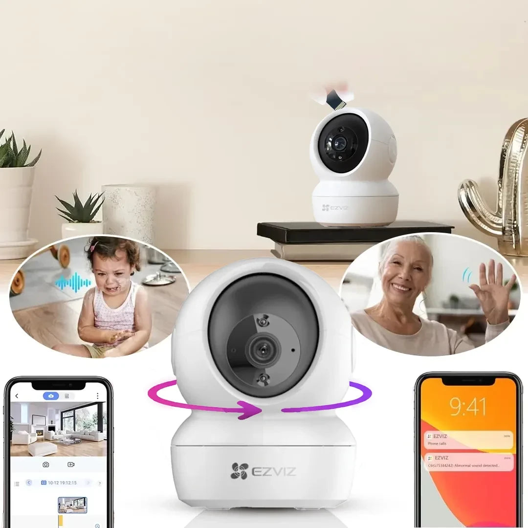EZVIZ CS-H6c 2MP (FHD) Smart Security Camera with Night Vision