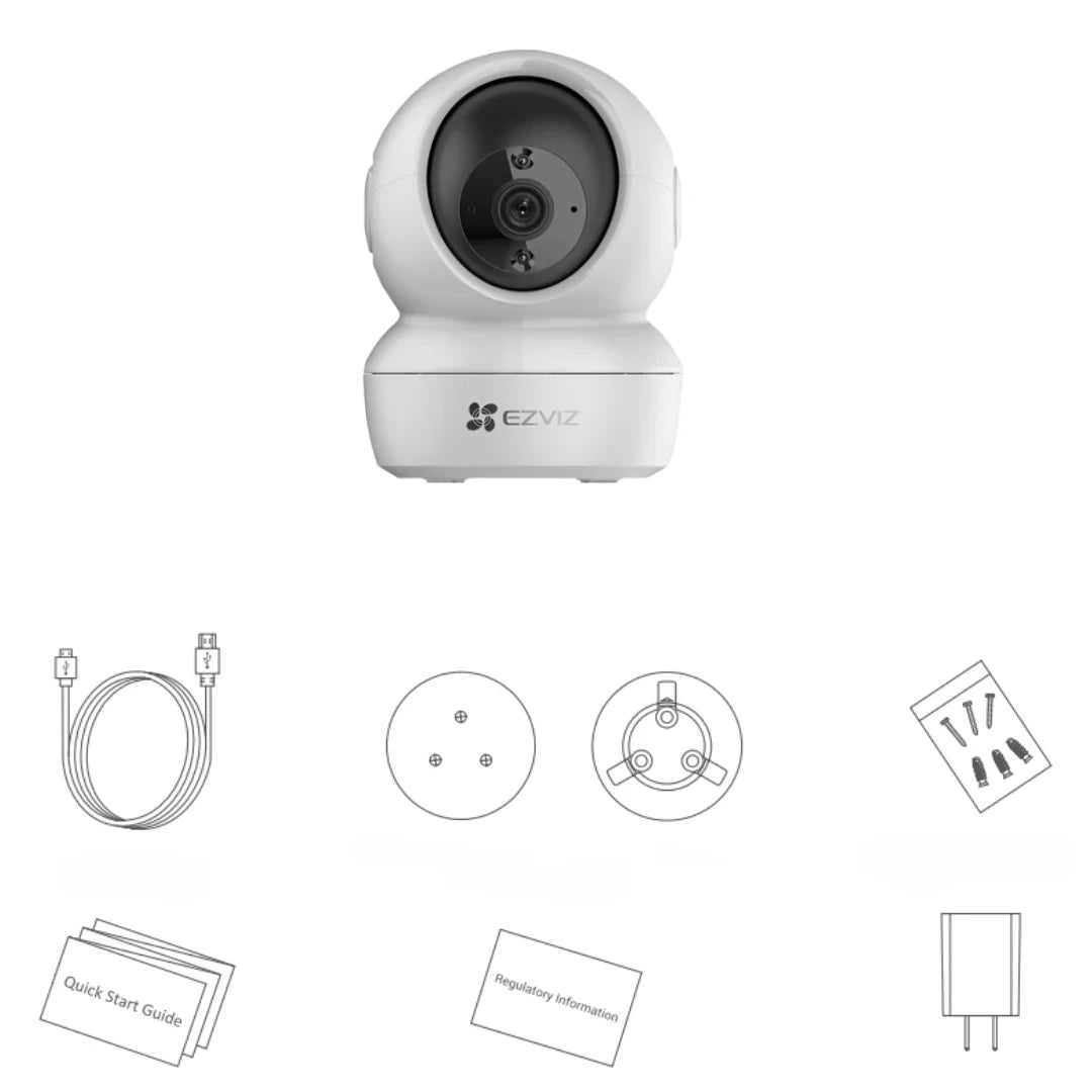 EZVIZ CS-H6c 2MP (FHD) Smart Security Camera with Night Vision