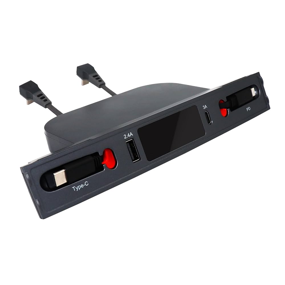 محول شحن سريع لسيارات تسلا، موزع USB  مناسب لطراز 3 موديل 2021-2023 وطراز Y موديل 2021-2024