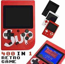 جهاز ألعاب كلاسيكي Retro SUP 400 في 1 مع بطارية قابلة للشحن - اللون الأحمر