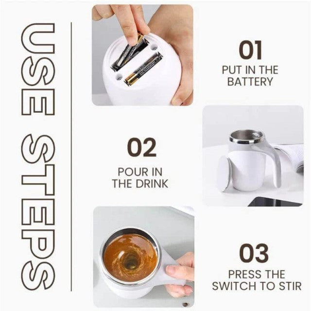 Self Stirring Mug 470mlماج خلط اتوماتيك