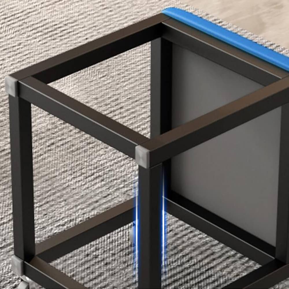 مقعد منزلي قابل للتكديس بتصميم مكعب من روبيك. 5in1 / مقاعد جلدية متداخلة مع عجلات