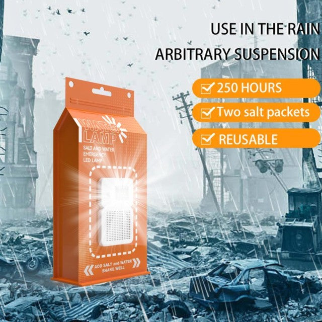 مصباح الطوارئ بماء الملح