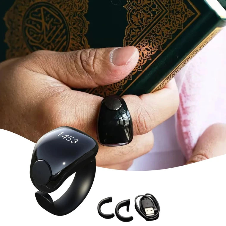 خاتم الذكر والتسبيح الذكي يعمل بالشحن من ويسلاميك