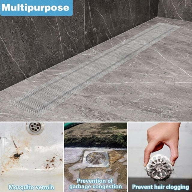 ملصق شبكي ذاتي اللصق لتصريف الشعر بطول 10 متر