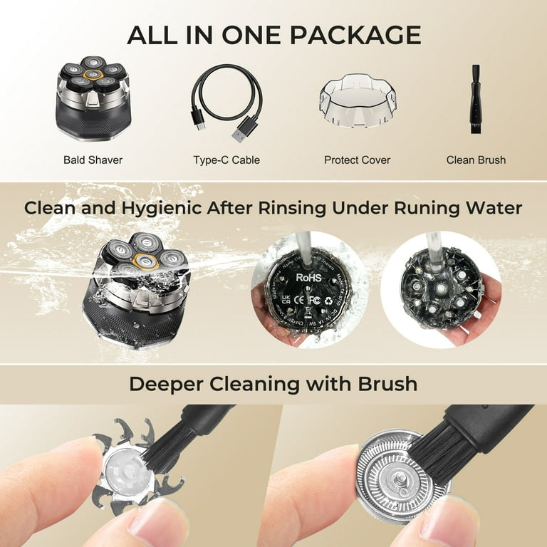 ماكينة حلاقة لتنعيم والتشذيب للرجال مقاومة للماء