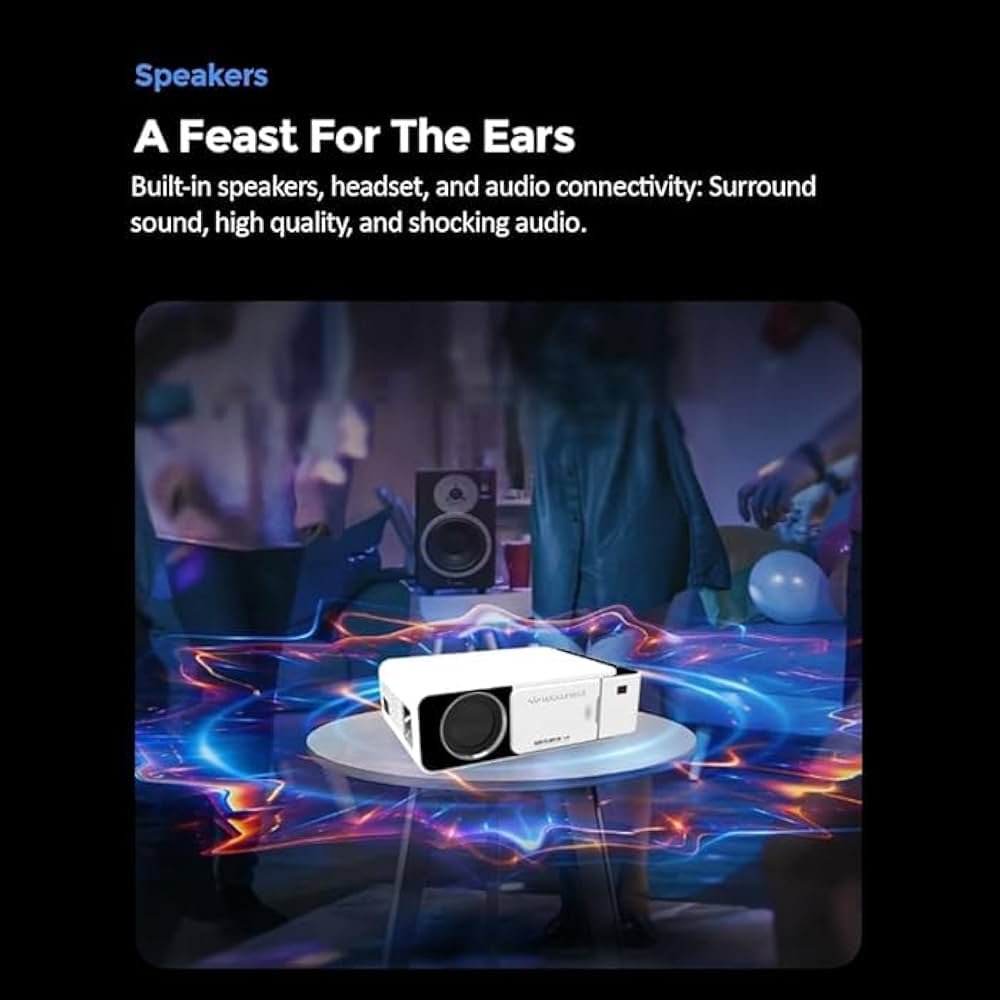 جهاز عرض LED صغير محمول T5- أبيض